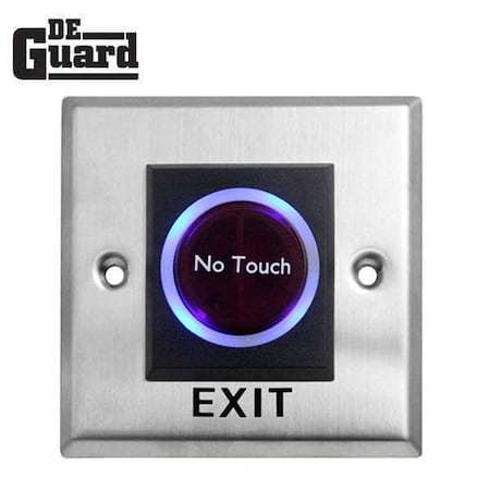 Square Exit Button Stainless Steel Panel NO/NC/COM Output